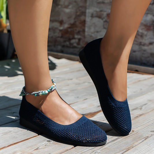 Anna Gebreide Ballerina loafers