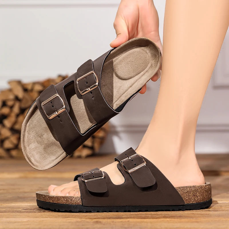 Heren sandalen in vintage stijl