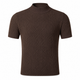 Casual heren T-shirt met hoge kraag