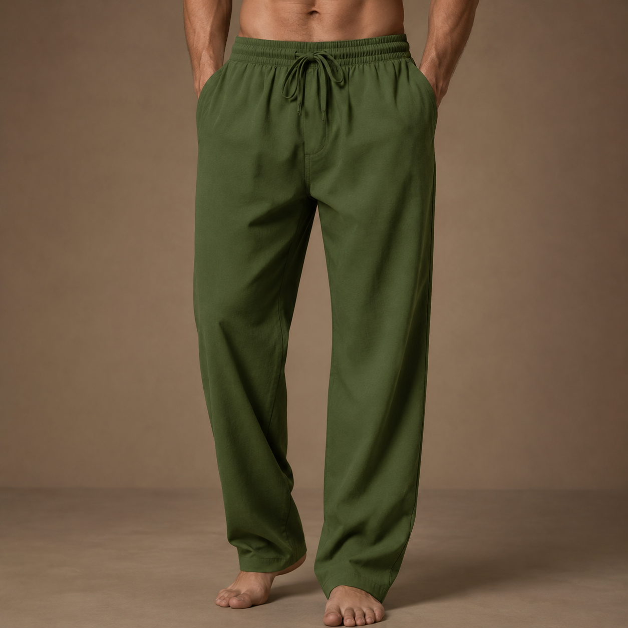 Vera Linnen Wide-leg broek