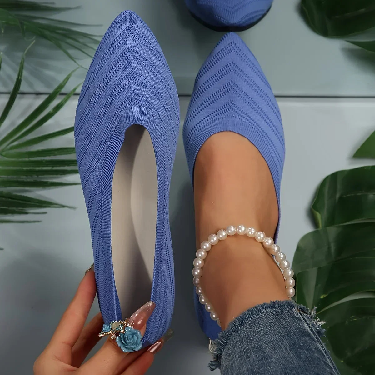 Isa Gebreide Ballerina loafers