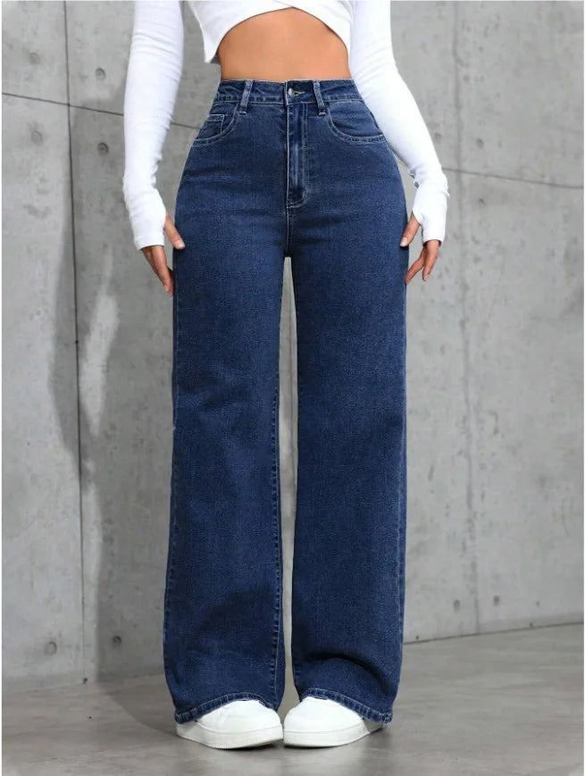 Jeans met Hoge Taille