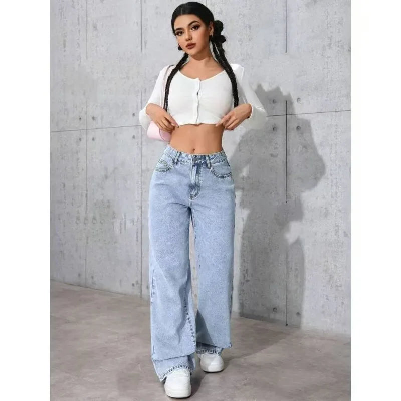 Jeans met Hoge Taille