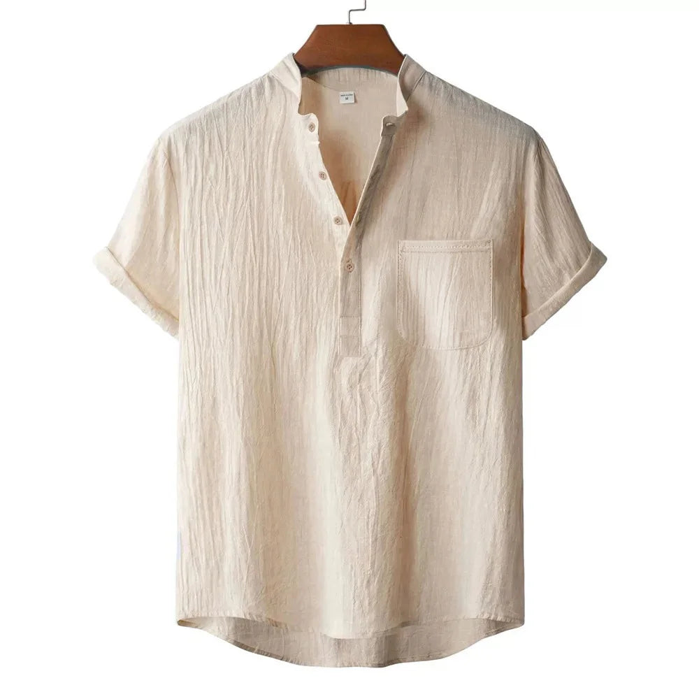 Bram Linnen Henley shirt