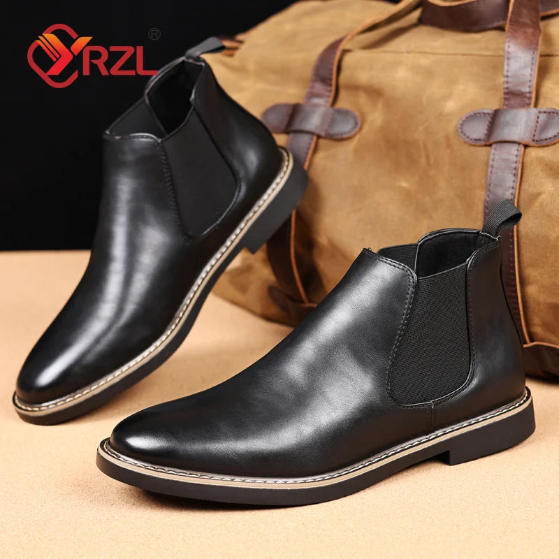 Mats Leerlook Chelsea boots