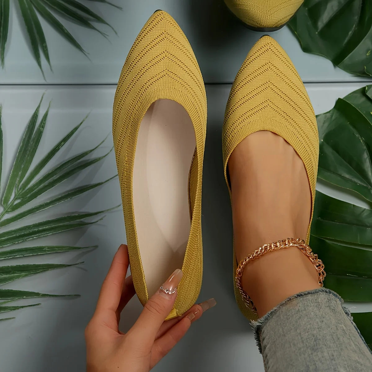Isa Gebreide Ballerina loafers