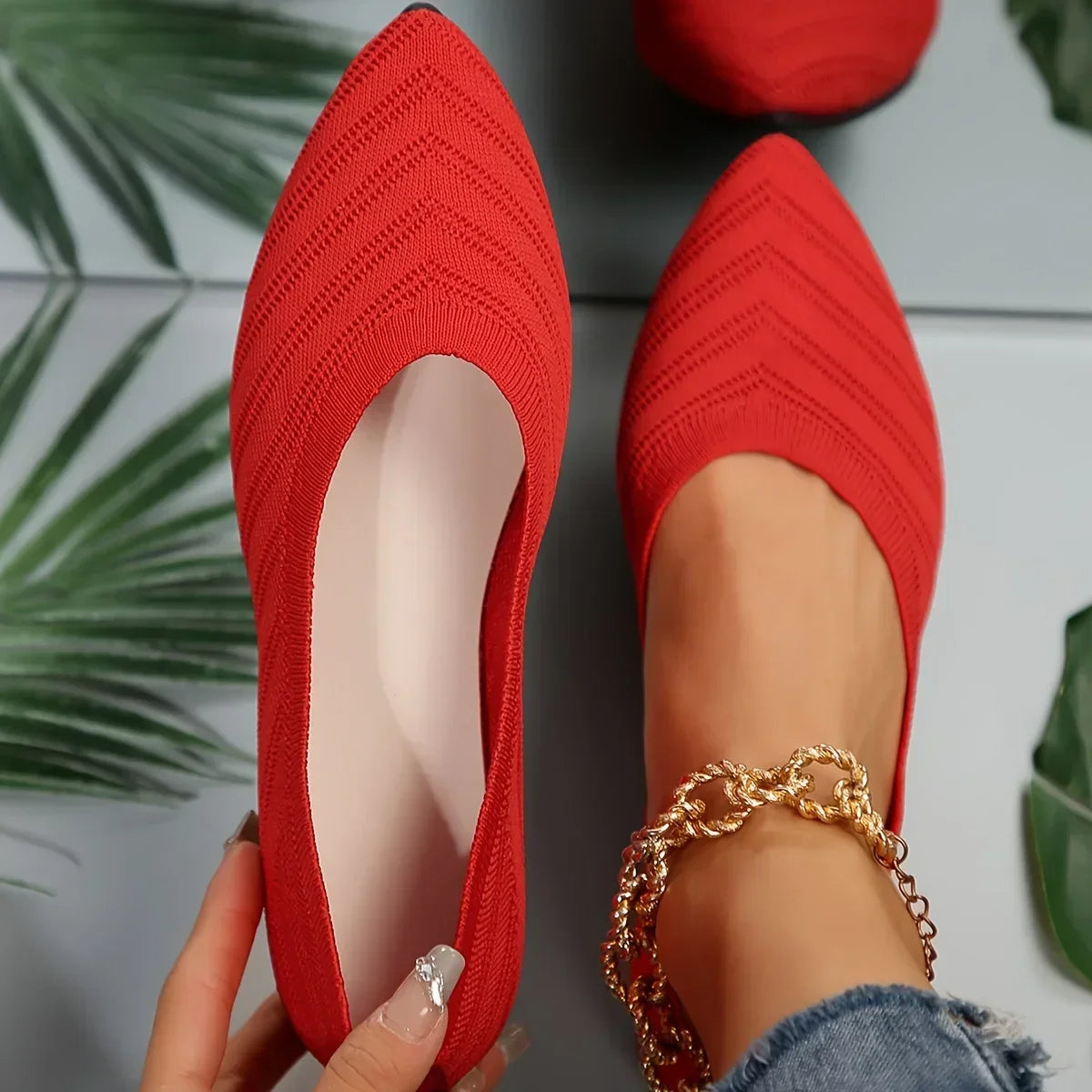 Isa Gebreide Ballerina loafers