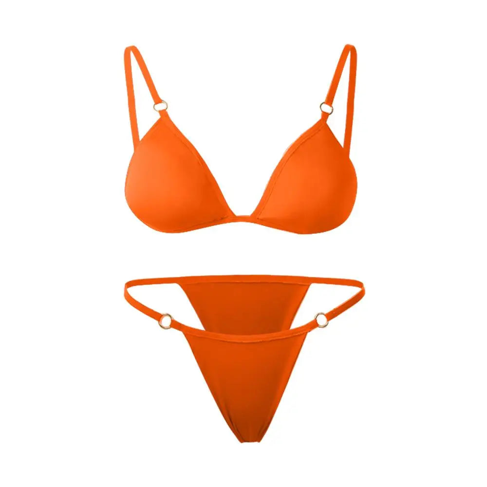 Bikini set met metalen details