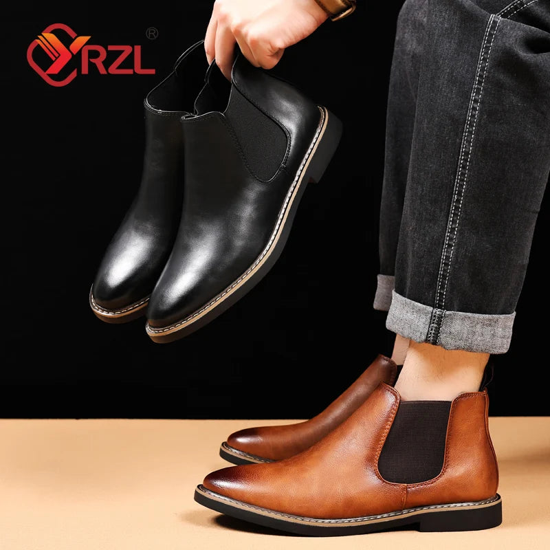 Mats Leerlook Chelsea boots