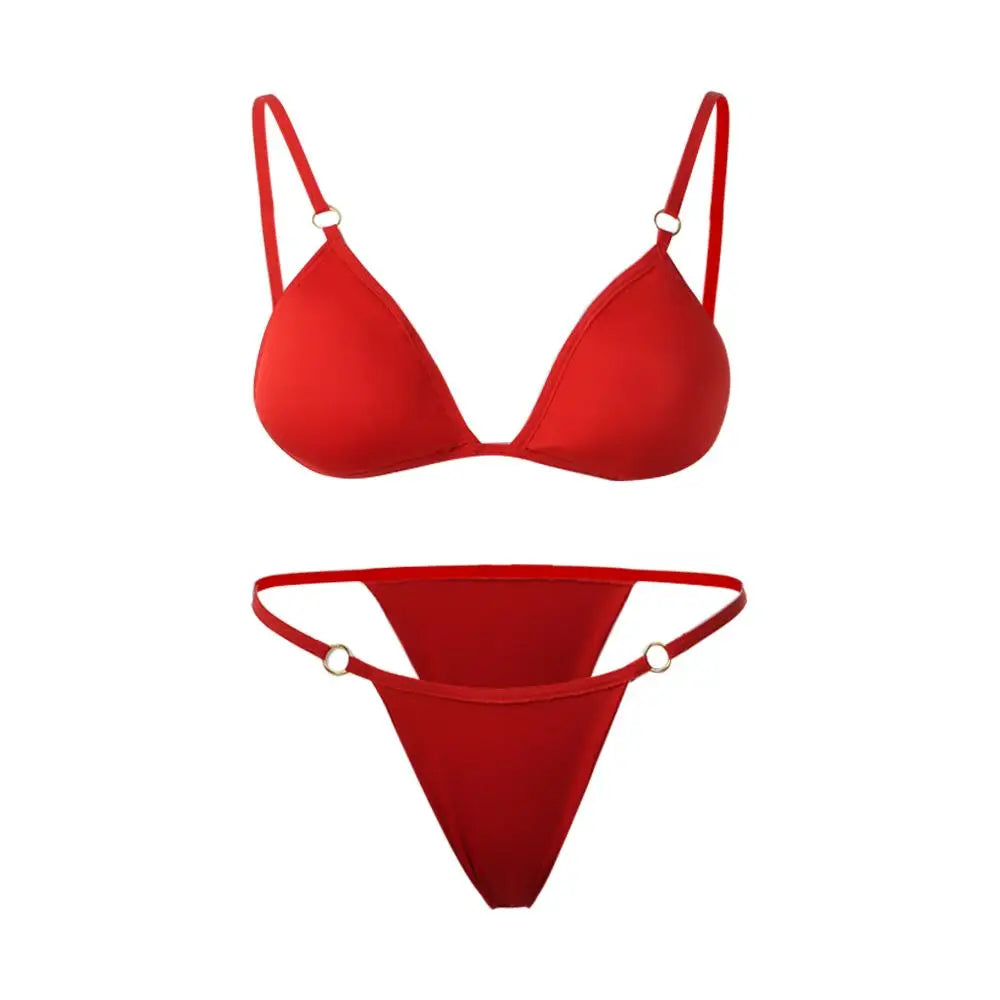 Bikini set met metalen details
