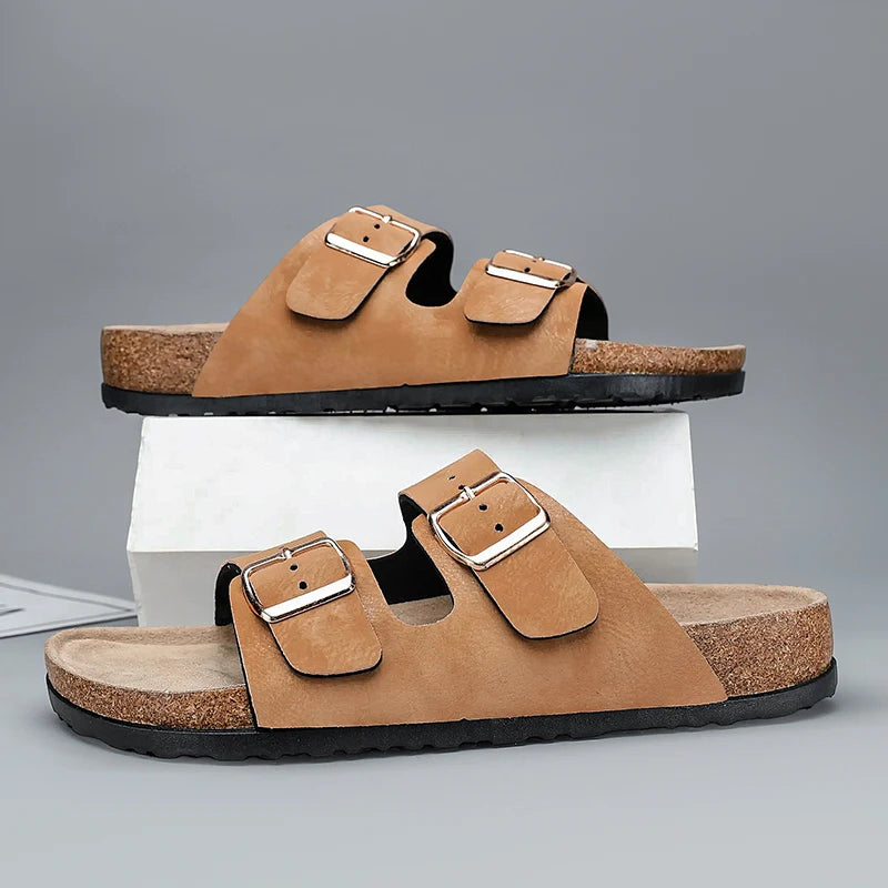 Heren sandalen in vintage stijl