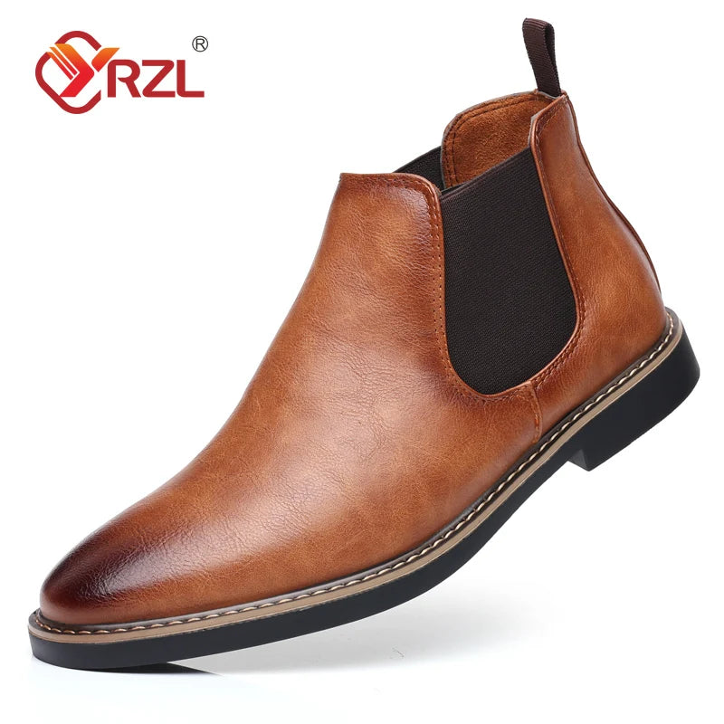 Mats Leerlook Chelsea boots