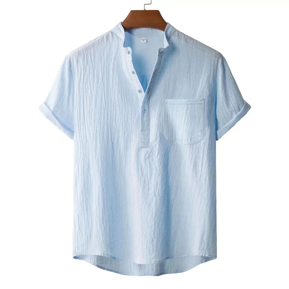 Bram Linnen Henley shirt