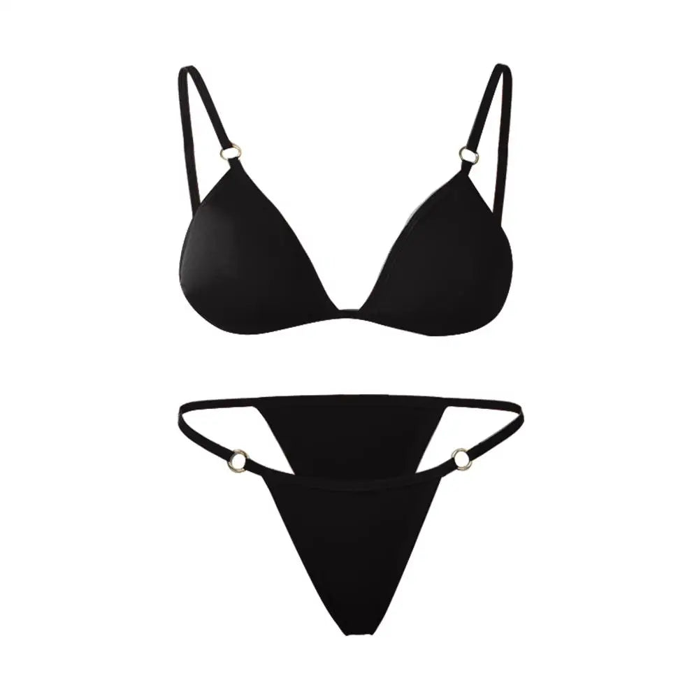 Bikini set met metalen details