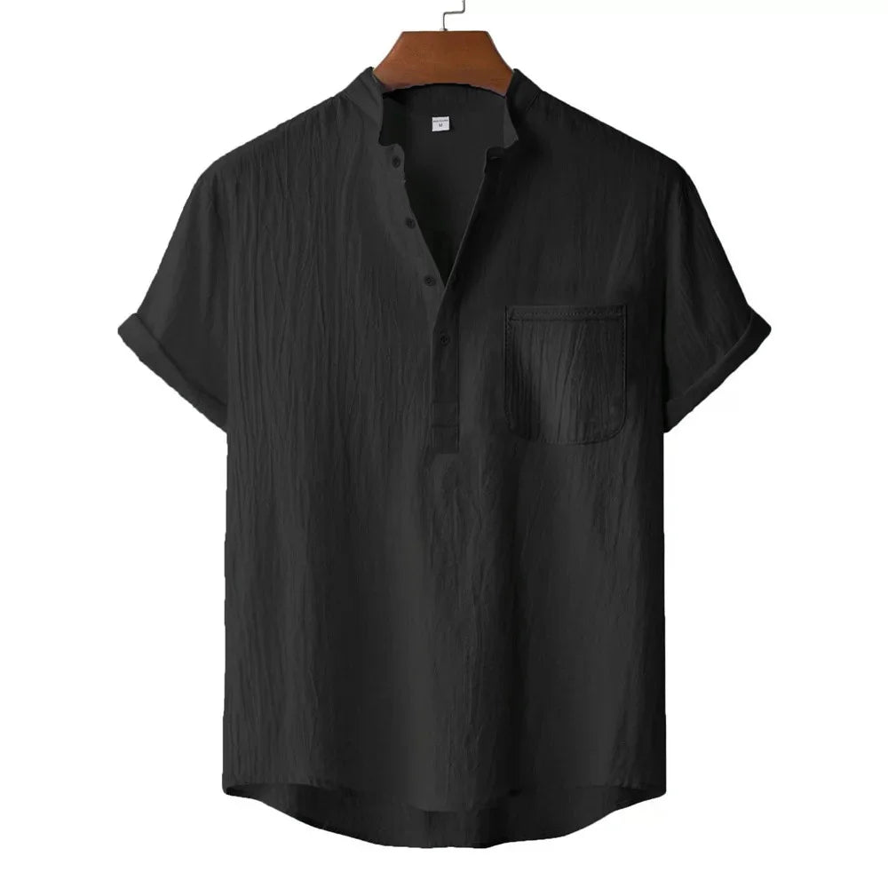 Bram Linnen Henley shirt