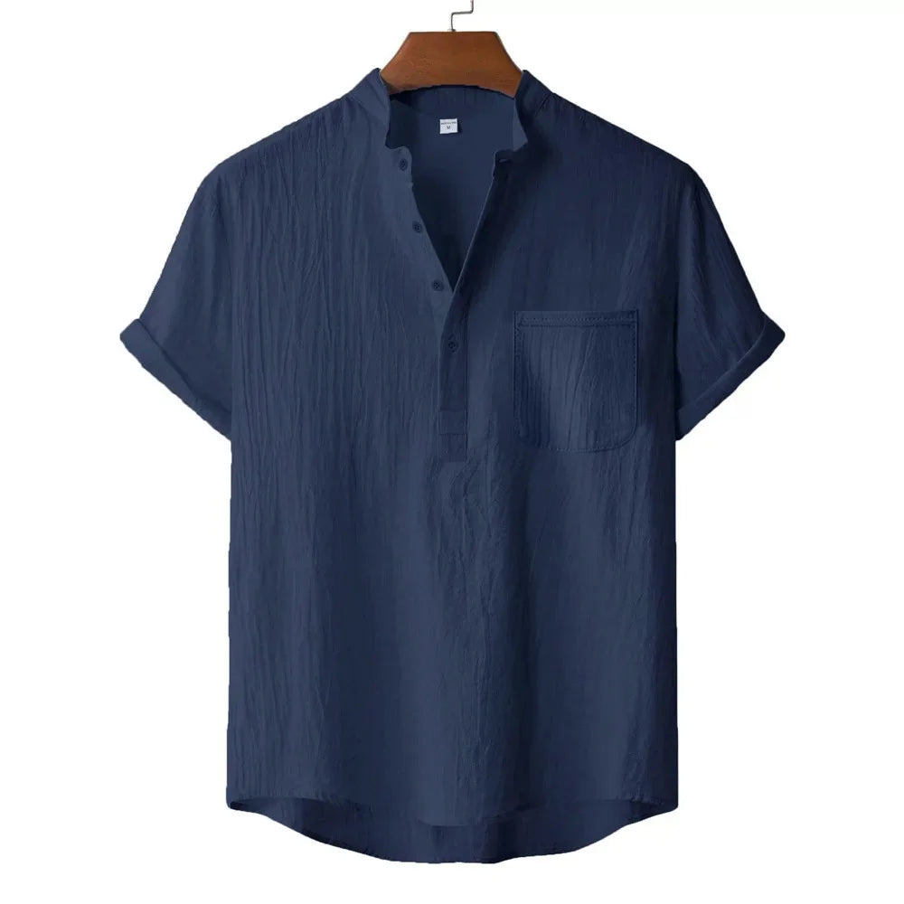 Bram Linnen Henley shirt