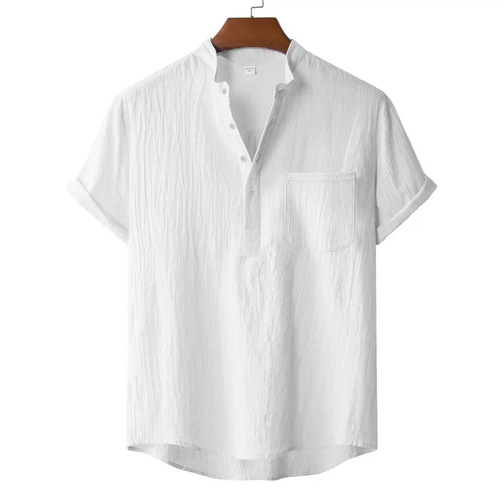 Bram Linnen Henley shirt
