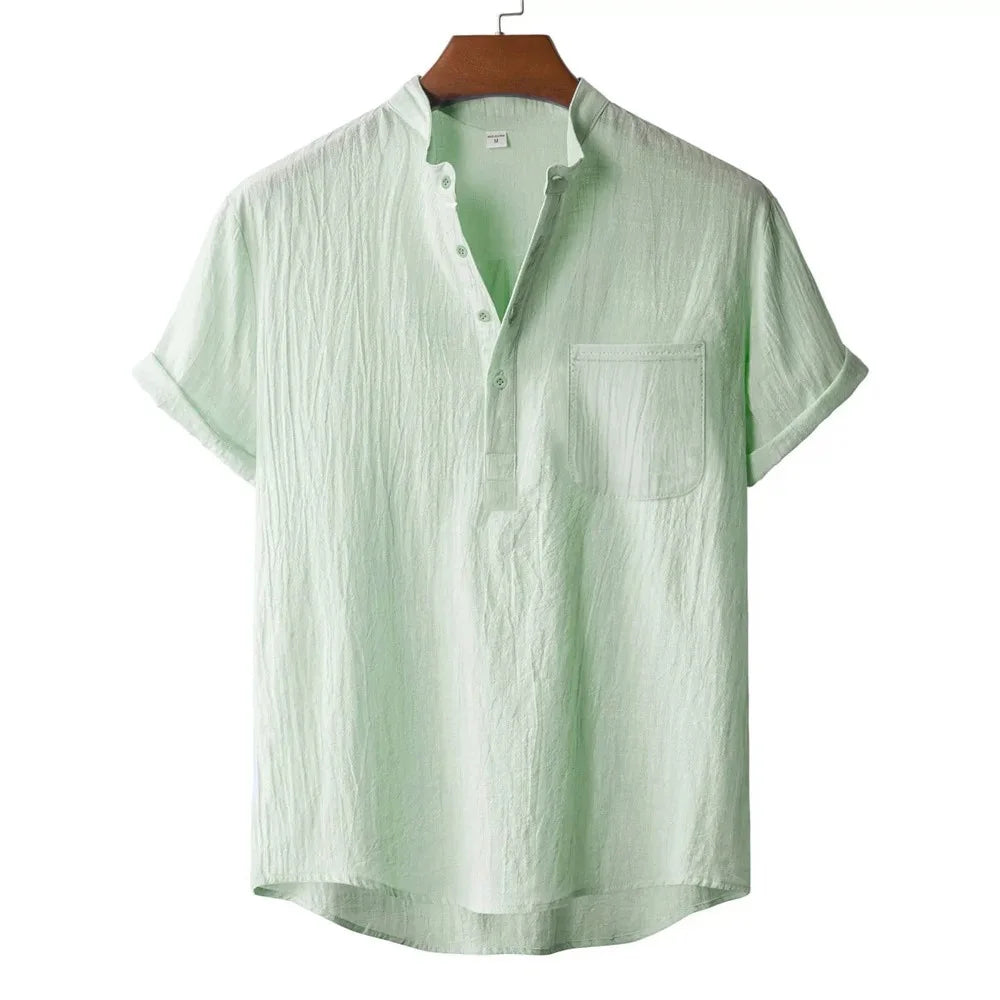 Bram Linnen Henley shirt