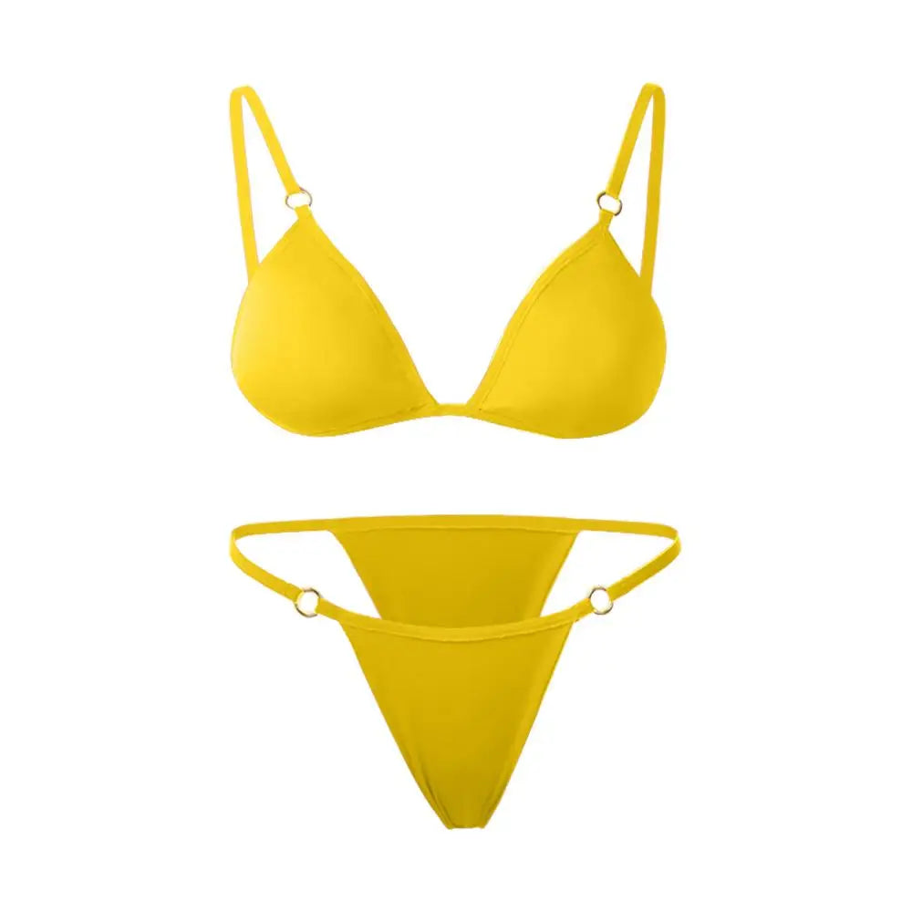 Bikini set met metalen details