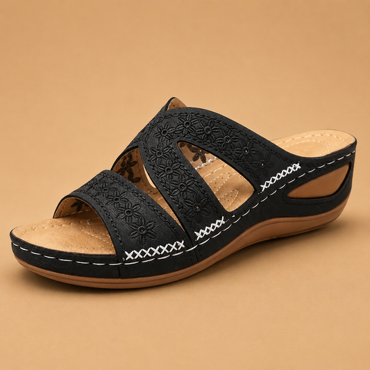 Mara Leerlook Sandalen